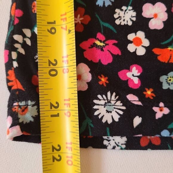 Kate Spade New York Black Mixed Floral Print Pajama Set Medium - Picture 12 of 14